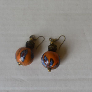 Ceramic Hand Painted Earrings